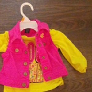 Long sleeve shirt with vest